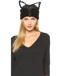 Женская черная шапка от Markus Lupfer