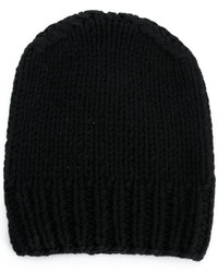Женская черная шапка от MM6 MAISON MARGIELA