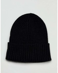 Мужская черная шапка от Bershka