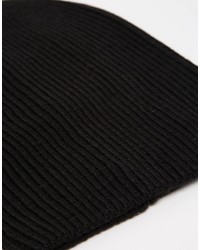 Мужская черная шапка от Asos