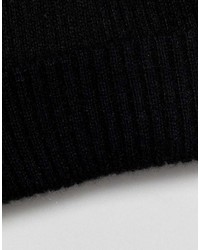 Мужская черная шапка от Weekday