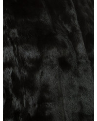 Женская черная шелковая безрукавка с вышивкой от Oscar de la Renta