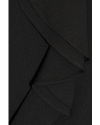 Черная шелковая блузка с длинным рукавом от Theory