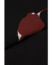 Черная шелковая блузка с принтом от Madewell