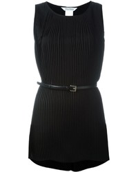 Черная шелковая блузка со складками от Max Mara