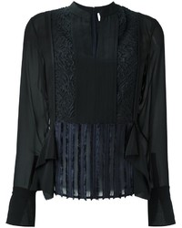 Черная шелковая блузка от 3.1 Phillip Lim