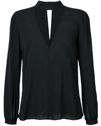 Черная шелковая блузка от A.L.C.