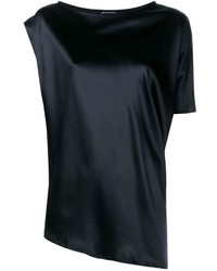 Черная шелковая блузка от Ann Demeulemeester