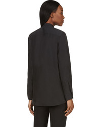 Черная шелковая блузка от Calvin Klein Collection