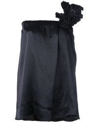 Черная шелковая блузка от Brunello Cucinelli