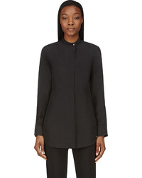 Черная шелковая блузка от Calvin Klein Collection
