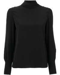 Черная шелковая блузка от Chloé
