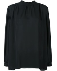 Черная шелковая блузка от Christopher Kane