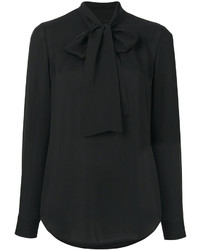 Черная шелковая блузка от Dsquared2