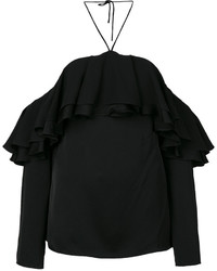Черная шелковая блузка от Emilio Pucci