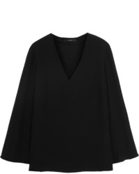 Черная шелковая блузка от Etro