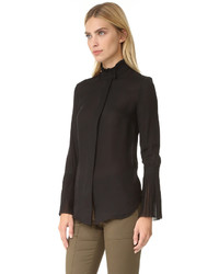 Черная шелковая блузка от Nicholas