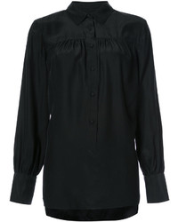 Черная шелковая блузка от Frame