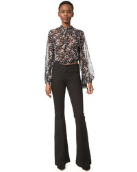 Черная шелковая блузка от Jill Stuart