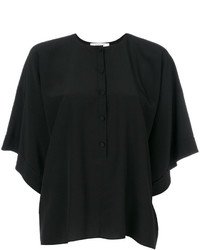 Черная шелковая блузка от Givenchy