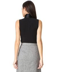 Черная шелковая блузка от Alice + Olivia