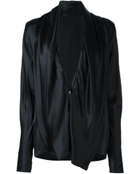 Черная шелковая блузка от Haider Ackermann