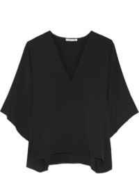 Черная шелковая блузка от Helmut Lang