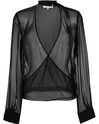 Черная шелковая блузка от IRO