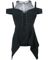 Черная шелковая блузка от Jason Wu