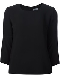 Черная шелковая блузка от Maiyet