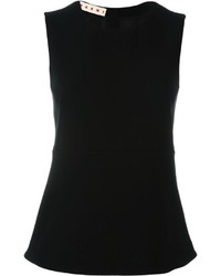 Черная шелковая блузка от Marni