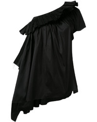 Черная шелковая блузка от MARQUES ALMEIDA