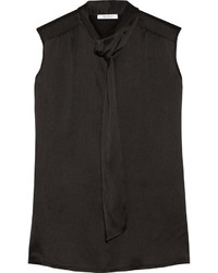 Черная шелковая блузка от Max Mara