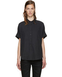 Черная шелковая блузка от Rag & Bone