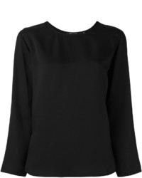 Черная шелковая блузка от Sofie D'hoore