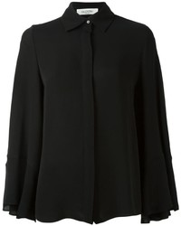 Черная шелковая блузка от Valentino