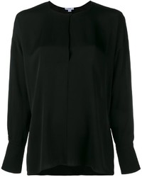 Черная шелковая блузка от Vince