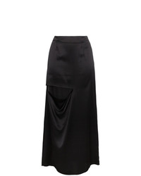 Черная шелковая длинная юбка от JW Anderson