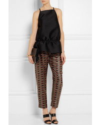 Женская черная шелковая майка от Stella McCartney