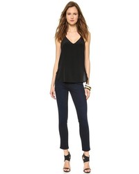 Женская черная шелковая майка от Rory Beca