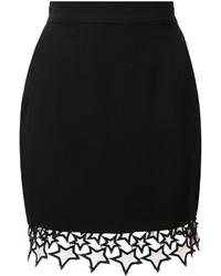 Черная шелковая мини-юбка от Fleur Du Mal