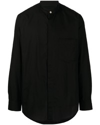 Мужская черная шелковая рубашка с длинным рукавом от Bed J.W. Ford