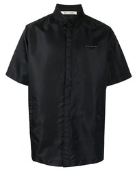 Мужская черная шелковая рубашка с коротким рукавом от 1017 Alyx 9Sm
