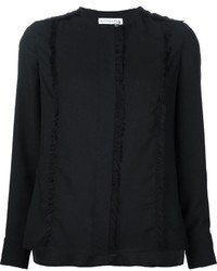Женская черная шелковая рубашка от Altuzarra