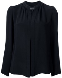 Женская черная шелковая рубашка от Derek Lam