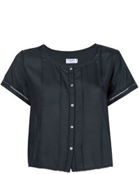 Женская черная шелковая рубашка от Frame