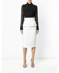 Женская черная шелковая рубашка от Tom Ford