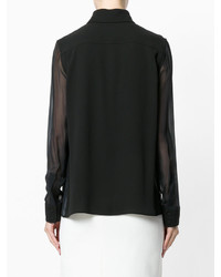 Женская черная шелковая рубашка от Tom Ford