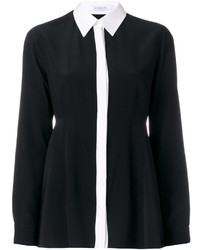 Женская черная шелковая рубашка от Givenchy