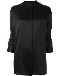 Женская черная шелковая рубашка от Haider Ackermann